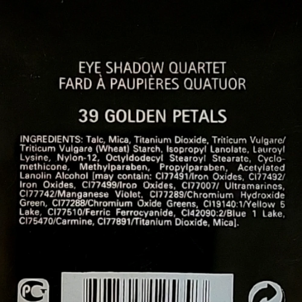 NEW IsaDora Eye Shadow Quartet - 39 Golden Petals - For Sensitive Eyes